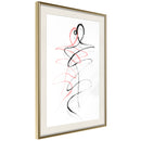 Poster - Dancing Souls  - goud passepartout