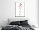 Poster - Dancing Souls  - zwart passepartout