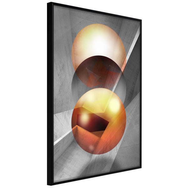 Poster - Enchanted Globes  - zwart