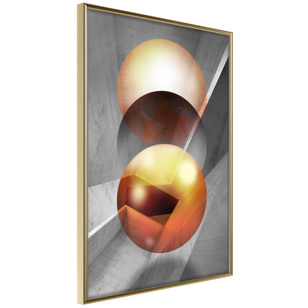 Poster - Enchanted Globes  - goud