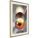 Poster - Enchanted Globes  - goud passepartout