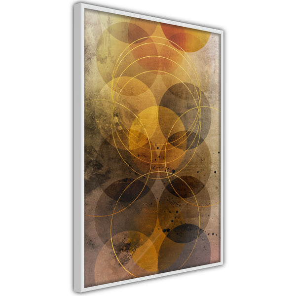 Poster - Golden Circles  - wit