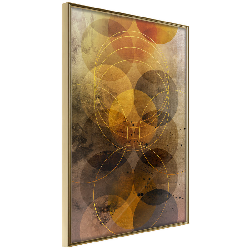Poster - Golden Circles  - goud
