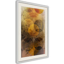 Poster - Golden Circles  - wit passepartout