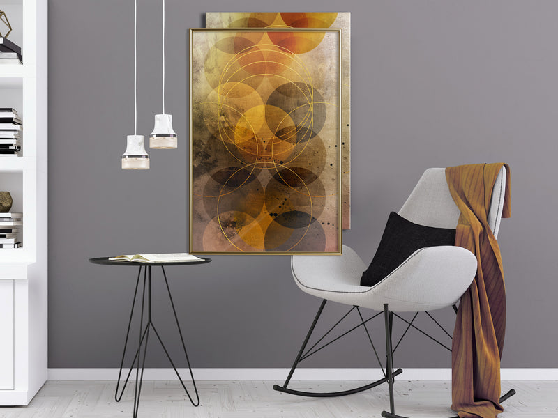 Poster - Golden Circles  - goud
