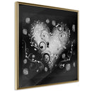 Poster - Ornamented Heart  - goud