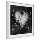Poster - Ornamented Heart  - wit passepartout
