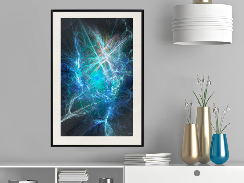 Poster - Combination of Elements  - zwart passepartout