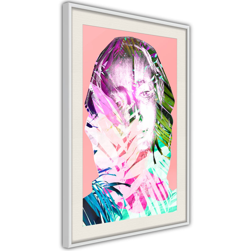 Poster - Hidden Behind the Colours  - wit passepartout