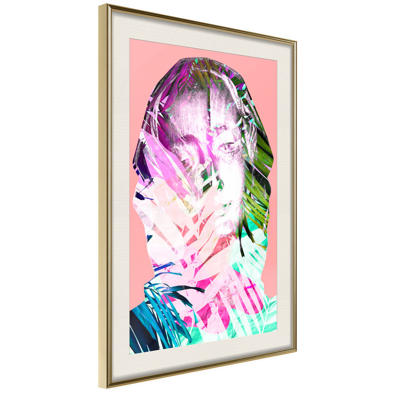 Poster - Hidden Behind the Colours  - goud passepartout