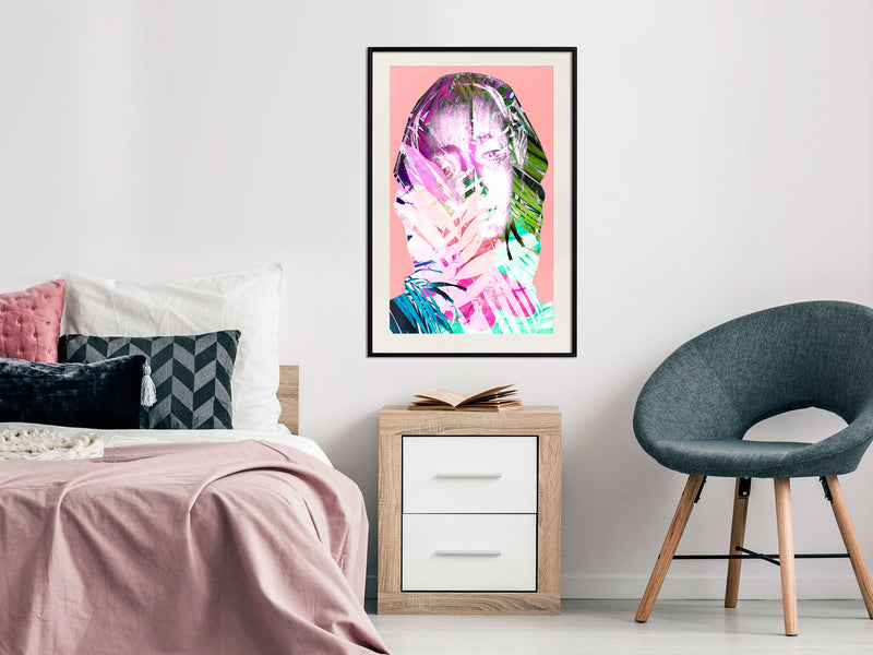 Poster - Hidden Behind the Colours  - zwart passepartout