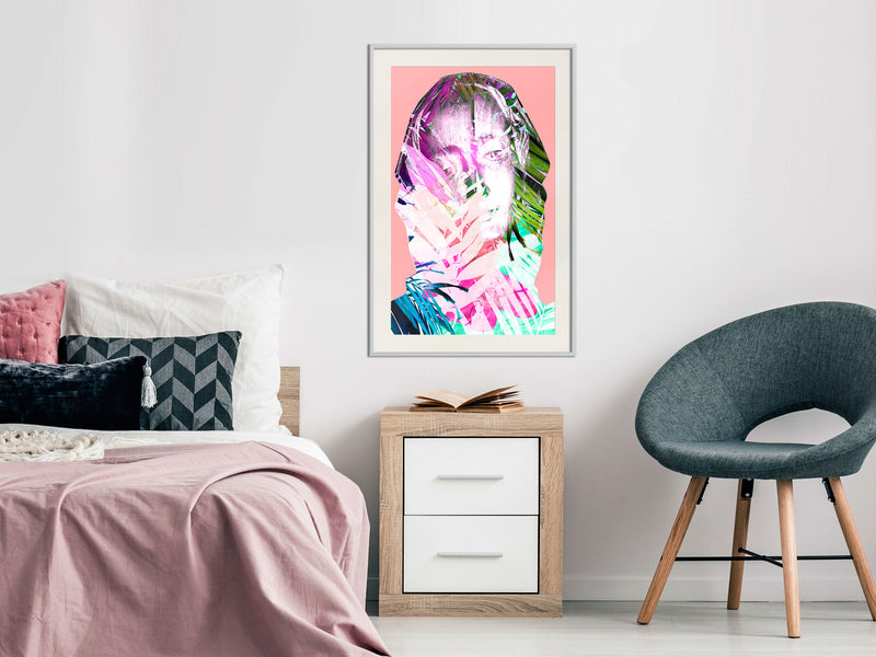 Poster - Hidden Behind the Colours  - wit passepartout