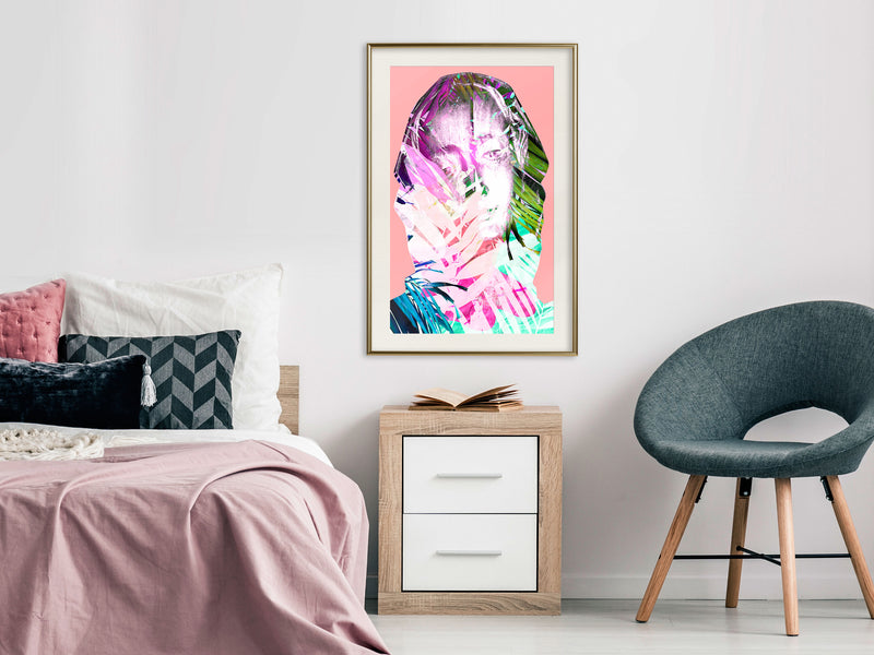 Poster - Hidden Behind the Colours  - goud passepartout