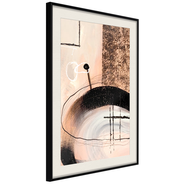 Poster - Hidden Message  - zwart passepartout