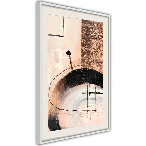 Poster - Hidden Message  - wit passepartout