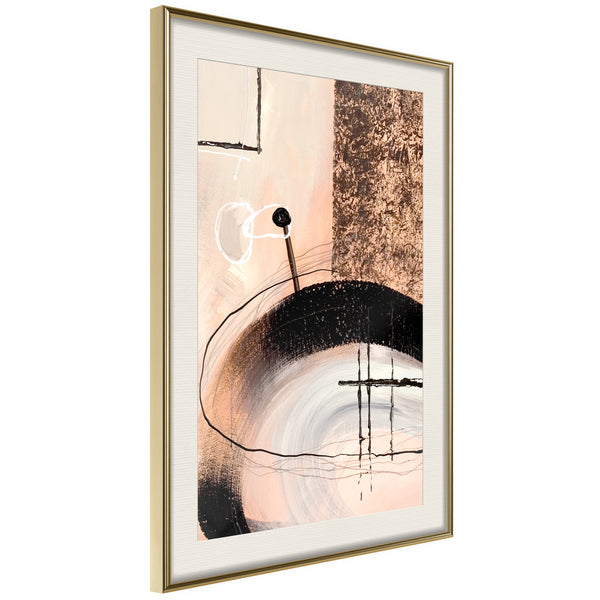 Poster - Hidden Message  - goud passepartout