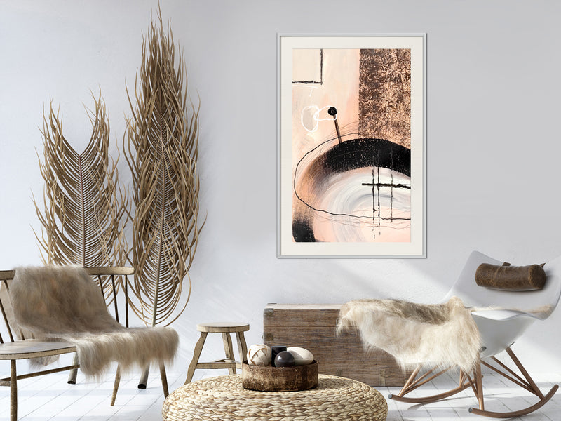 Poster - Hidden Message  - wit passepartout