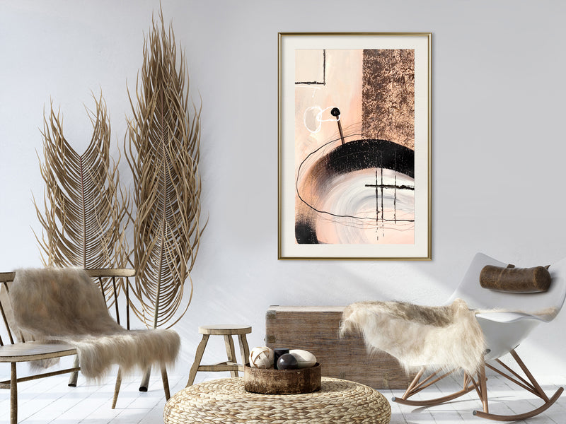 Poster - Hidden Message  - goud passepartout