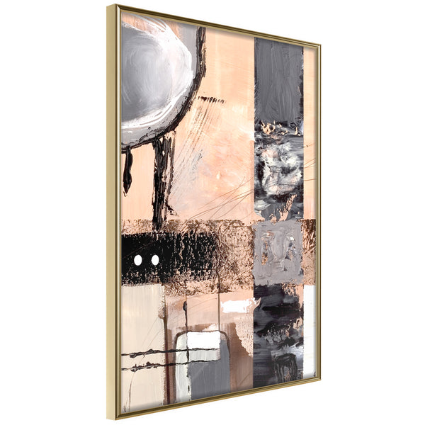 Poster - Organized Mess  - goud