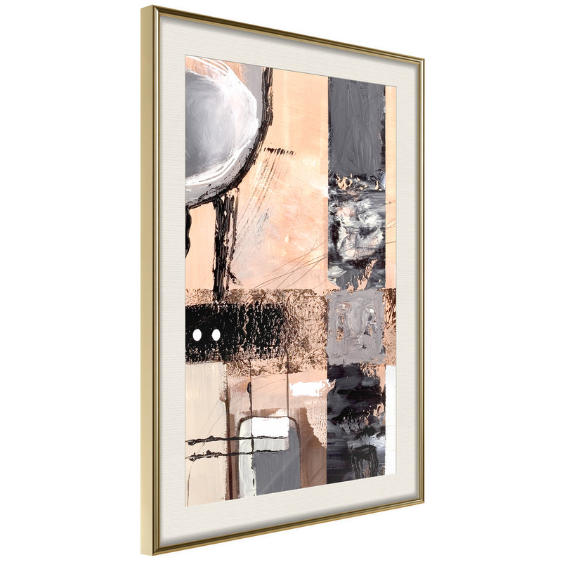 Poster - Organized Mess  - goud passepartout