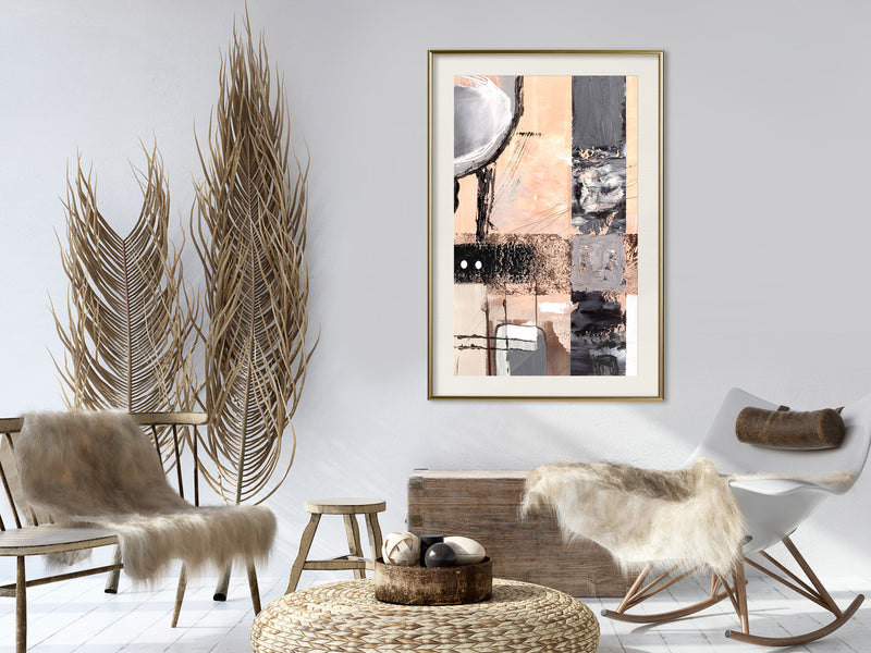 Poster - Organized Mess  - goud passepartout