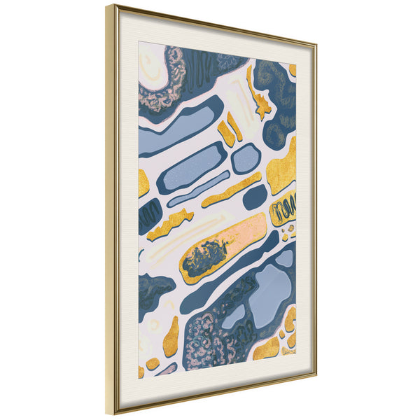 Poster - Lake District  - goud passepartout