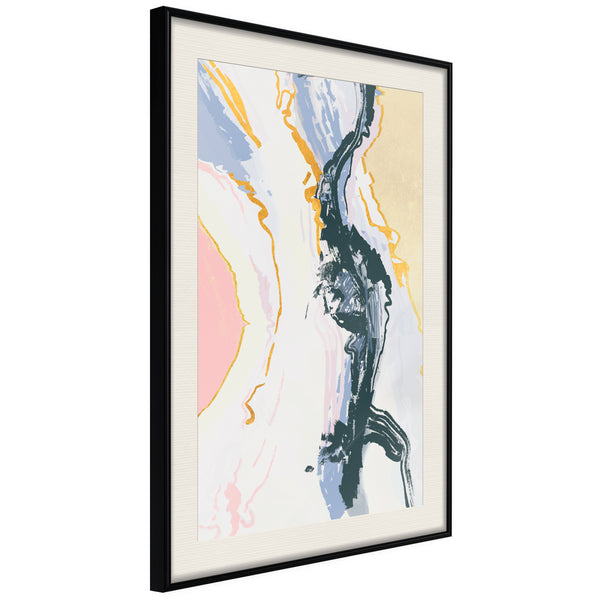 Poster - Pulsating Suggestion  - zwart passepartout