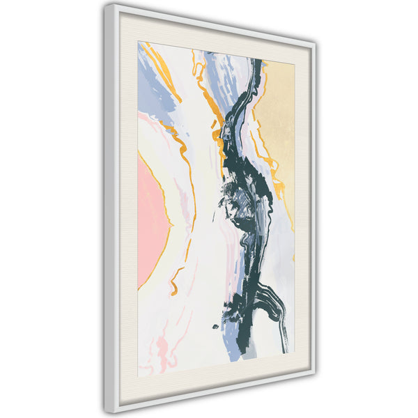 Poster - Pulsating Suggestion  - wit passepartout