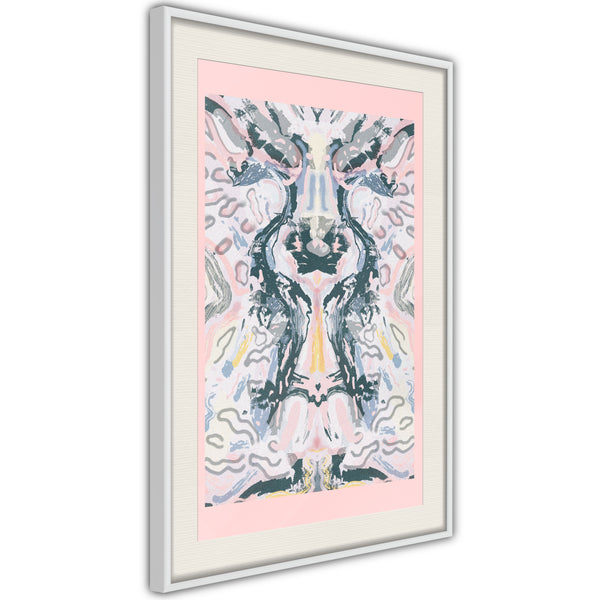 Poster - Mirror Reflection  - wit passepartout