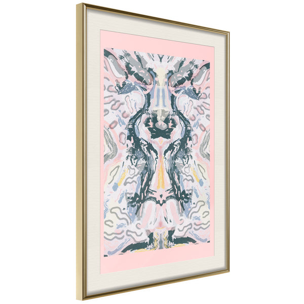 Poster - Mirror Reflection  - goud passepartout