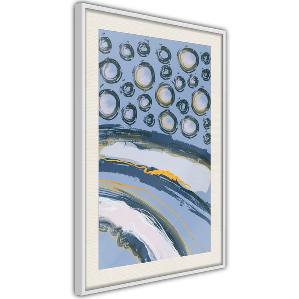 Poster - Rain on the Highway  - wit passepartout