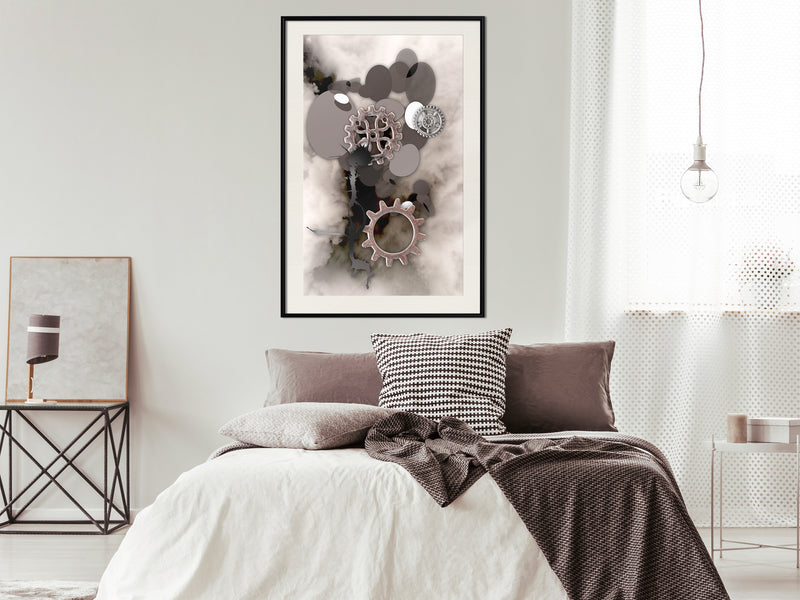 Poster - Ancient Mechanism  - zwart passepartout