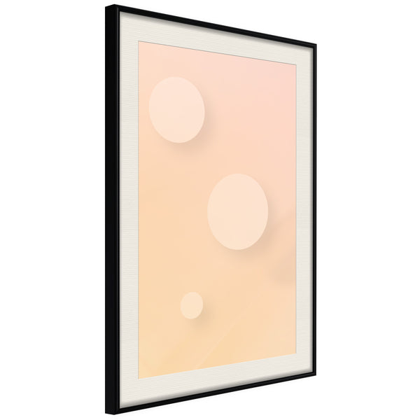 Poster - Pastel Closeness  - zwart passepartout