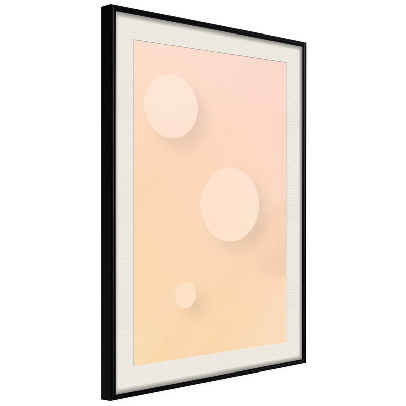 Poster - Pastel Closeness  - zwart passepartout