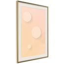 Poster - Pastel Closeness  - goud passepartout