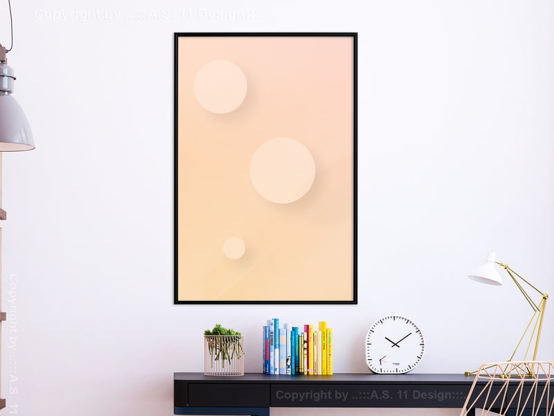 Poster - Pastel Closeness  - zwart