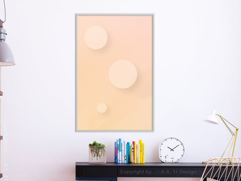 Poster - Pastel Closeness  - wit