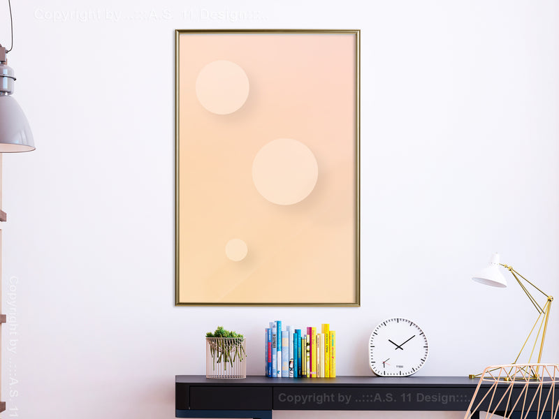 Poster - Pastel Closeness  - goud