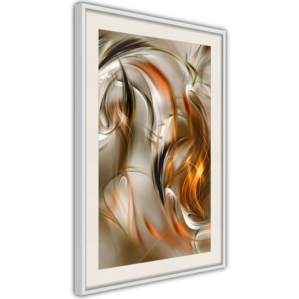 Poster - Amber Breeze  - wit passepartout