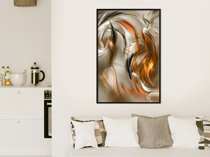 Poster - Amber Breeze  - zwart