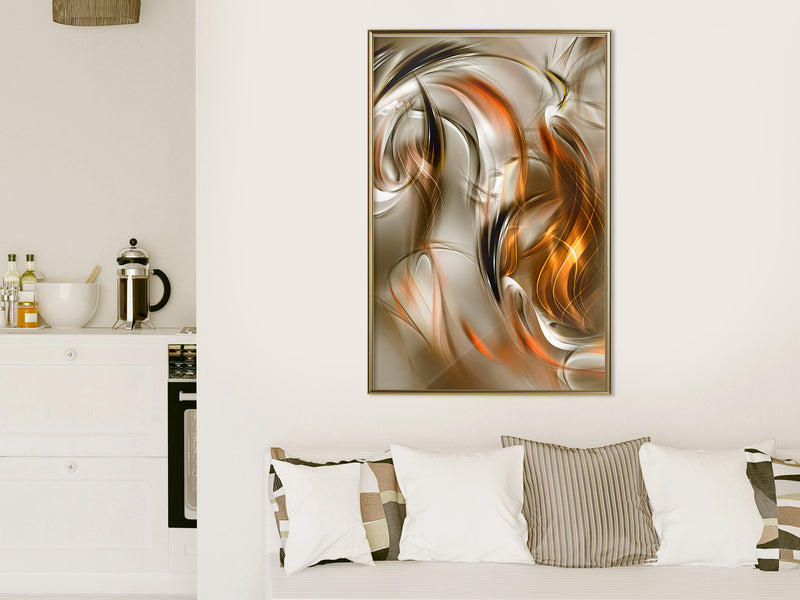 Poster - Amber Breeze  - goud