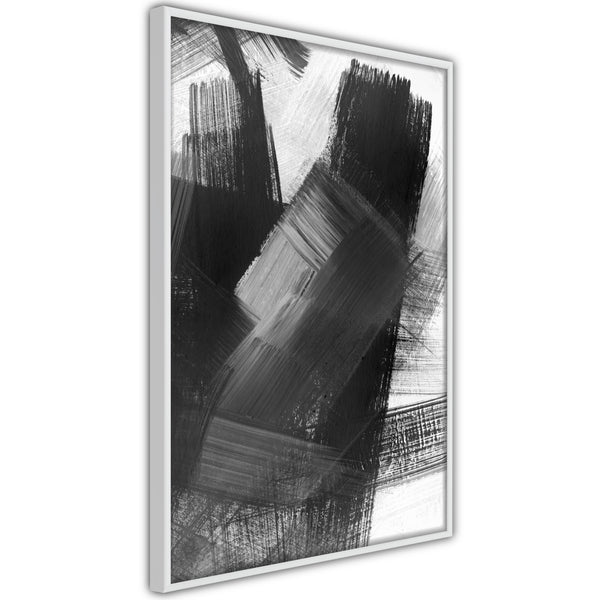 Poster - Black Mosaic  - wit
