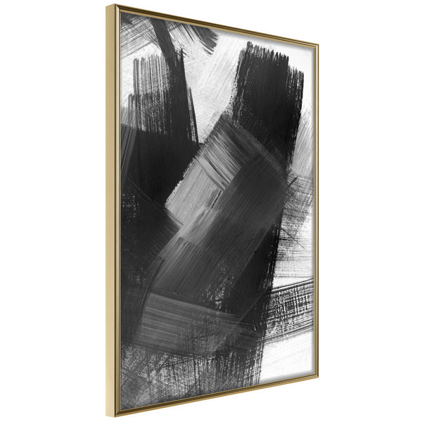 Poster - Black Mosaic  - goud