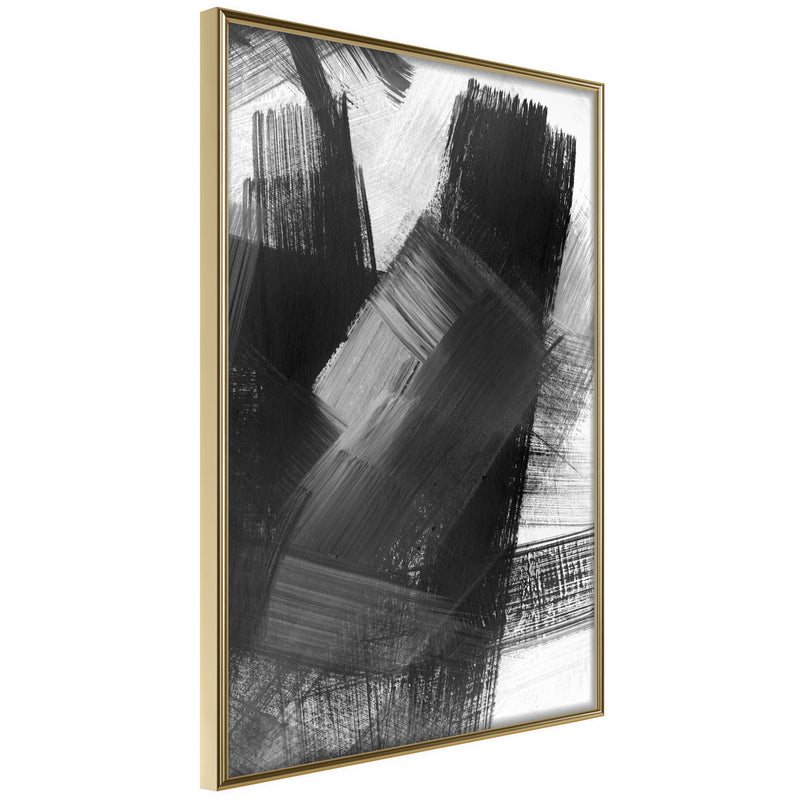 Poster - Black Mosaic  - goud