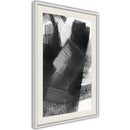Poster - Black Mosaic  - wit passepartout