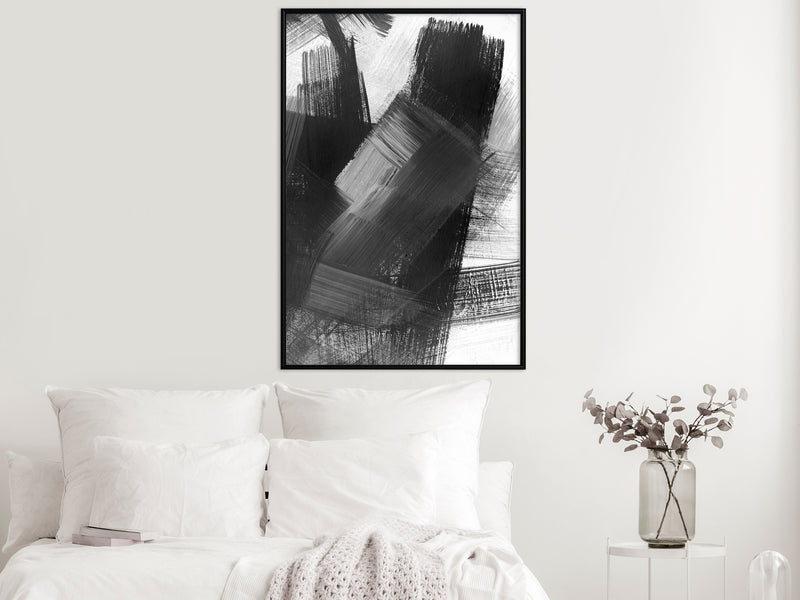 Poster - Black Mosaic  - zwart