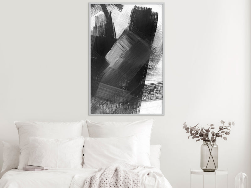 Poster - Black Mosaic  - wit