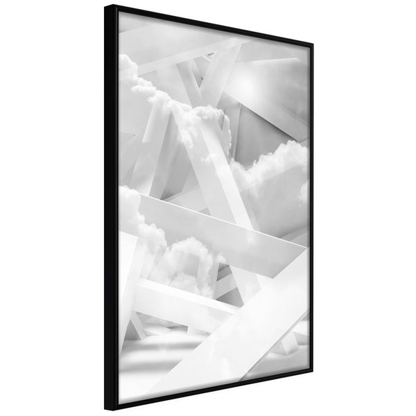Poster - Scaffold in the Clouds  - zwart