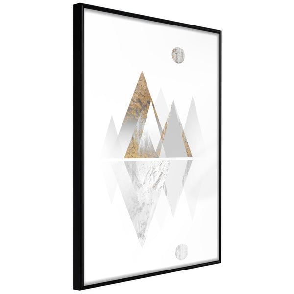 Poster - Sun and Mountains  - zwart