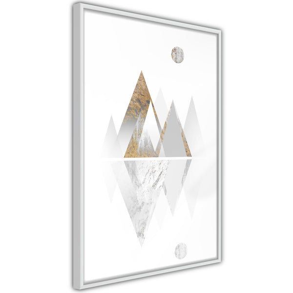 Poster - Sun and Mountains  - wit